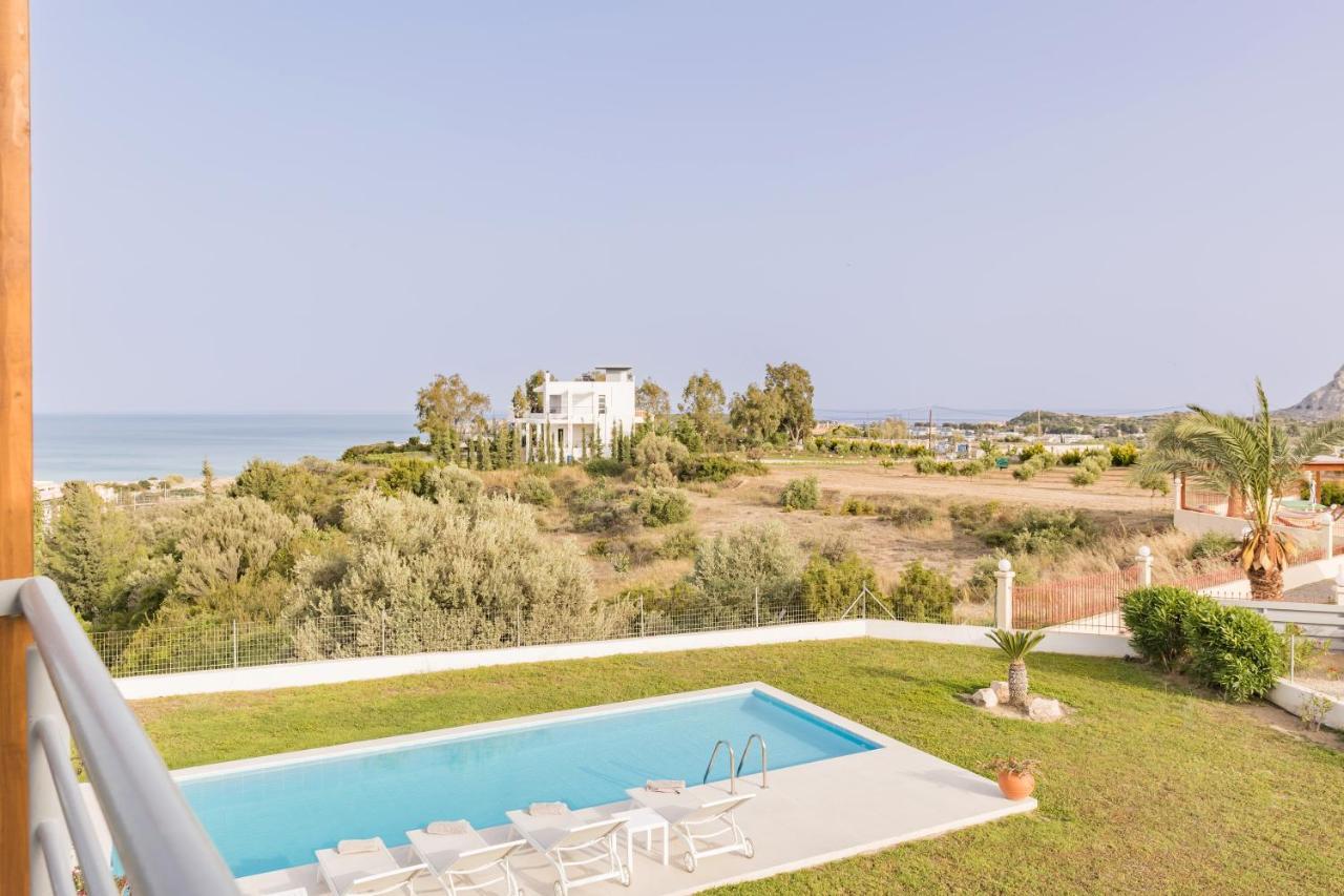 Villa Santa Maria With Private Pool And Sea View Afantou Exterior photo