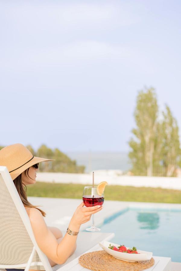 Villa Santa Maria With Private Pool And Sea View Afantou Exterior photo